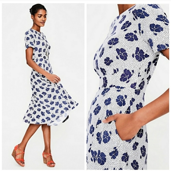 Boden Dresses & Skirts - Boden Ruth Ivory Primrose Midi Dress